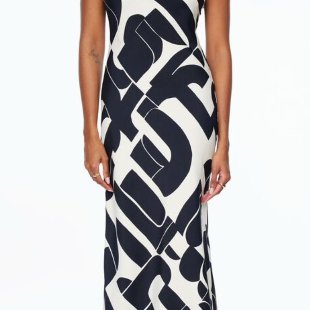 Dynamite Strapless Maxi Slip Satin Dress
